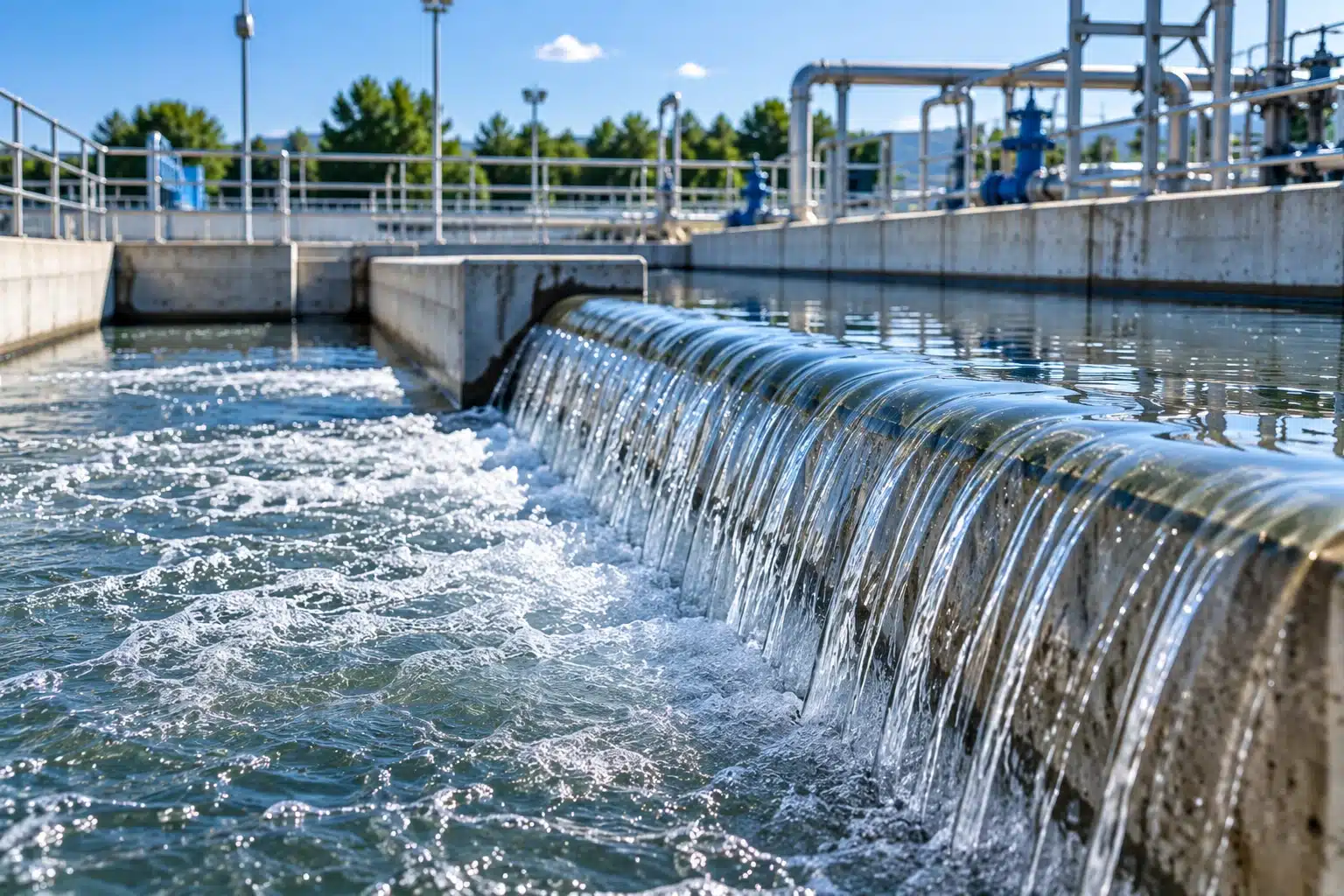 Agua tratada acondicionada para reúso